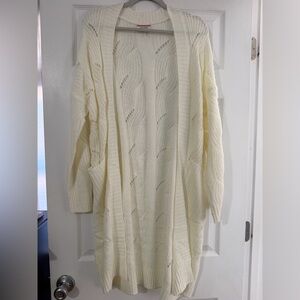 ANDREE BY UNIT Cream Knit Cardigan